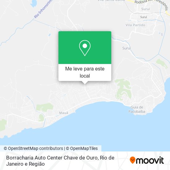 Borracharia Auto Center Chave de Ouro mapa