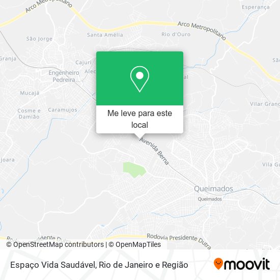 Espaço Vida Saudável mapa