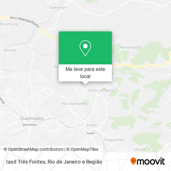 Iasd Três Fontes mapa