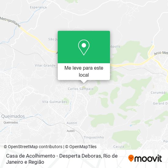 Casa de Acolhimento - Desperta Deboras mapa
