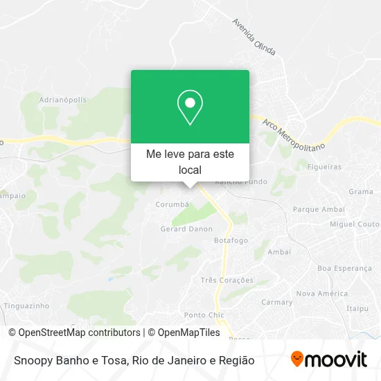 Snoopy Banho e Tosa mapa