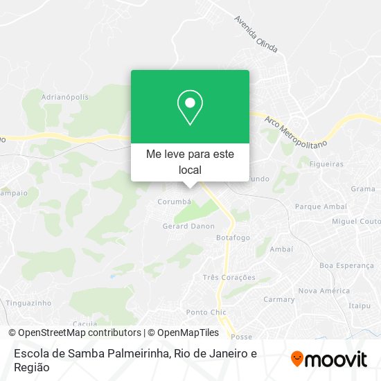 Escola de Samba Palmeirinha mapa