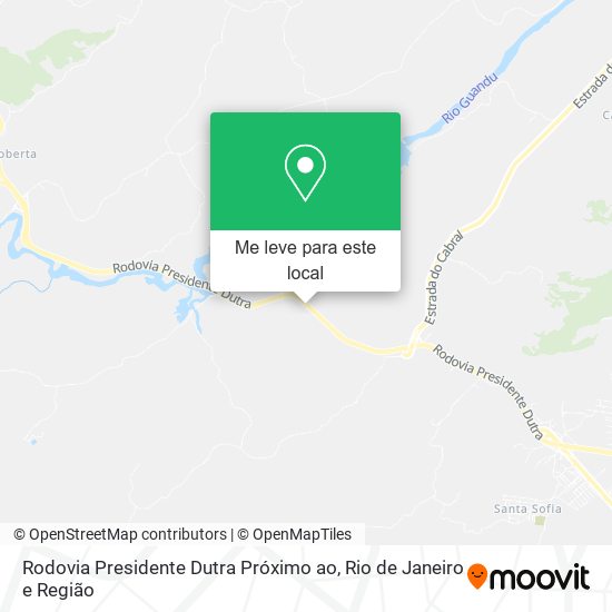 Rodovia Presidente Dutra Próximo ao mapa