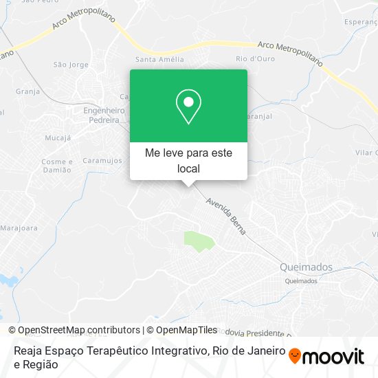 Reaja Espaço Terapêutico Integrativo mapa