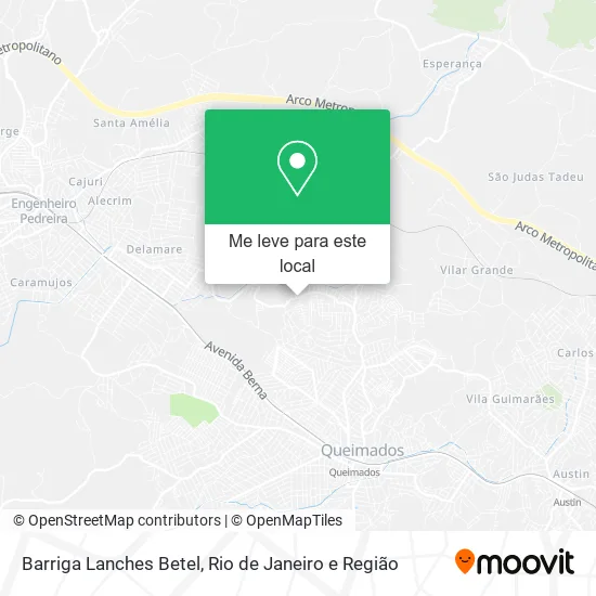 Barriga Lanches Betel mapa