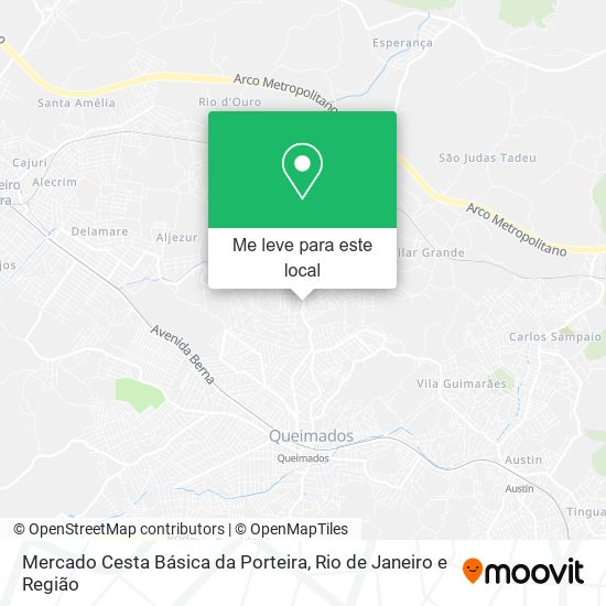 Mercado Cesta Básica da Porteira mapa