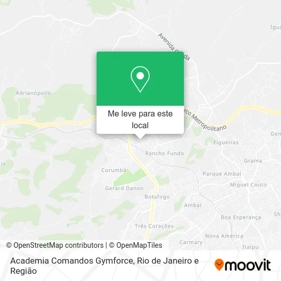 Academia Comandos Gymforce mapa