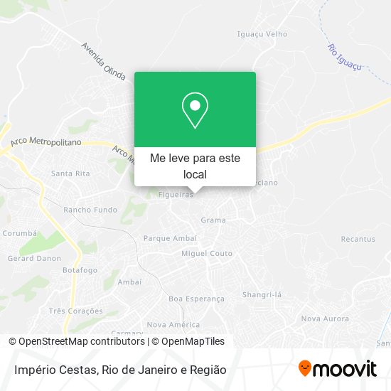 Império Cestas mapa