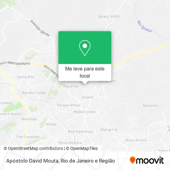 Apóstolo David Mouta mapa