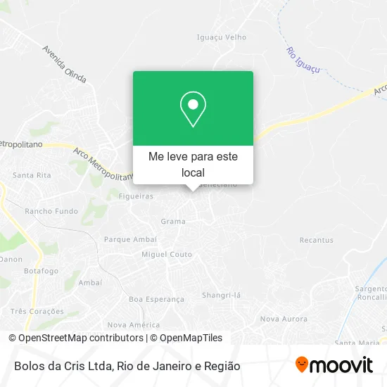 Bolos da Cris Ltda mapa