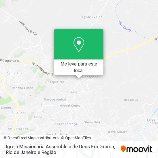 Igreja Missionária Assembléia de Deus Em Grama mapa