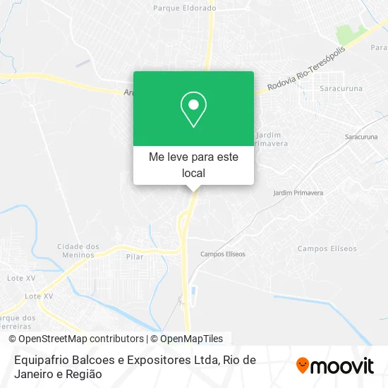 Equipafrio Balcoes e Expositores Ltda mapa