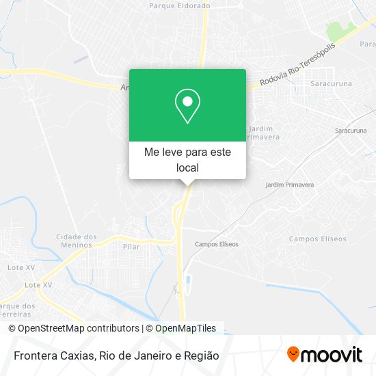 Frontera Caxias mapa