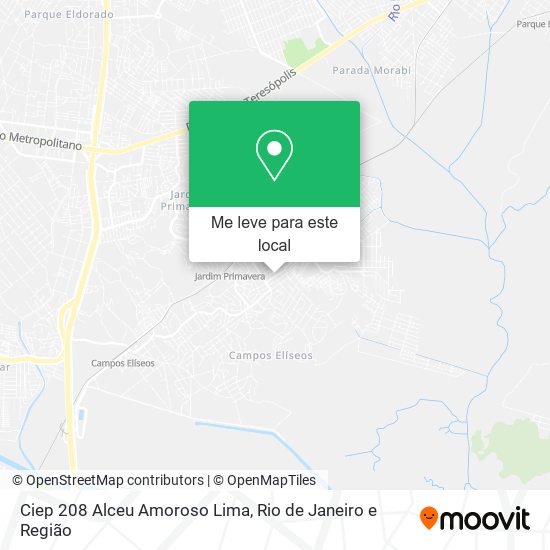 Ciep 208 Alceu Amoroso Lima mapa
