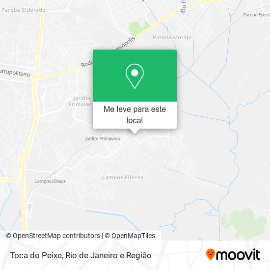 Toca do Peixe mapa