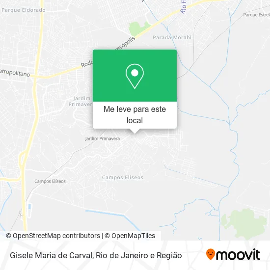 Gisele Maria de Carval mapa