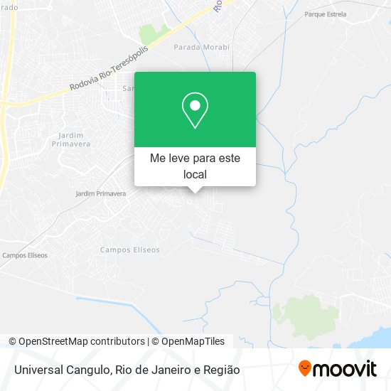 Universal Cangulo mapa