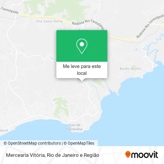 Mercearia Vitória mapa