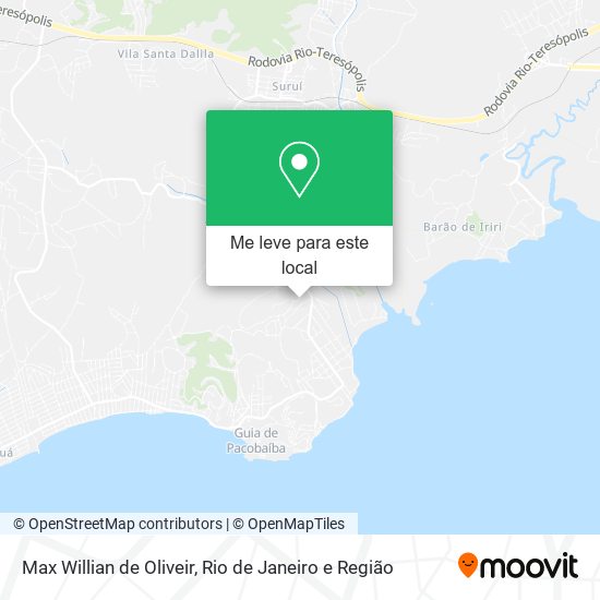 Max Willian de Oliveir mapa