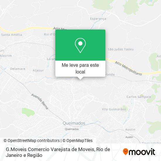 G.Moveis Comercio Varejista de Moveis mapa