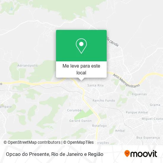 Opcao do Presente mapa