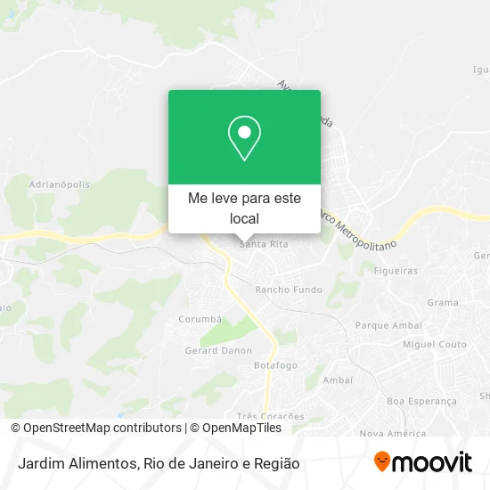 Jardim Alimentos mapa
