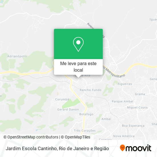 Jardim Escola Cantinho mapa