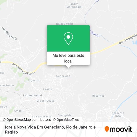 Igreja Nova Vida Em Geneciano mapa