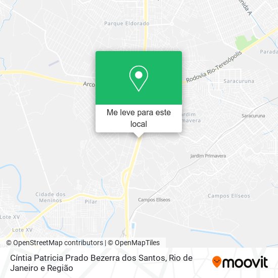 Cíntia Patricia Prado Bezerra dos Santos mapa