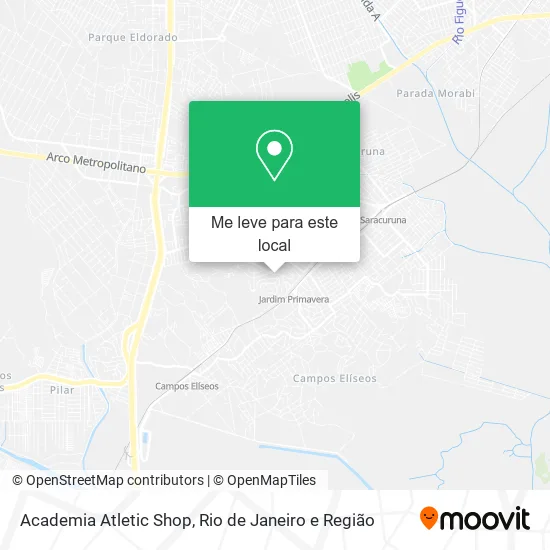 Academia Atletic Shop mapa