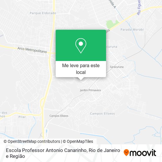 Escola Professor Antonio Canarinho mapa