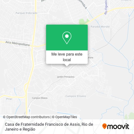 Casa de Fraternidade Francisco de Assis mapa