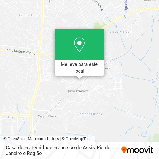 Casa de Fraternidade Francisco de Assis mapa