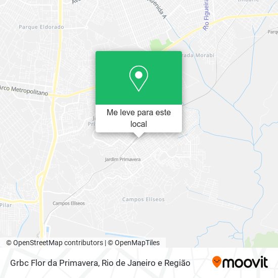 Grbc Flor da Primavera mapa