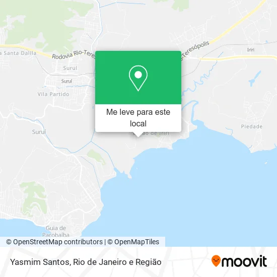 Yasmim Santos mapa