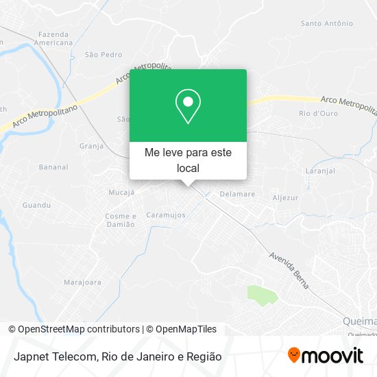 Japnet Telecom mapa