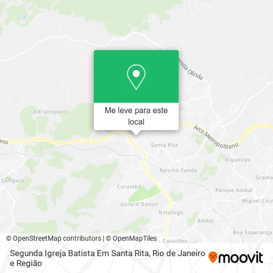 Segunda Igreja Batista Em Santa Rita mapa