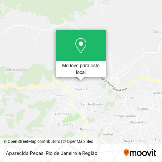 Aparecida Pecas mapa