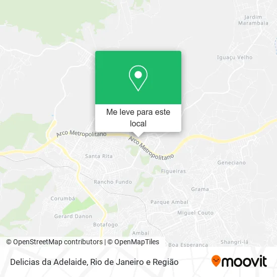 Delicias da Adelaide mapa