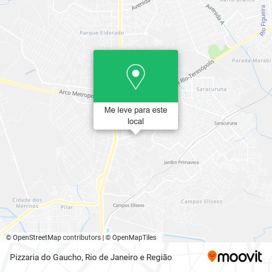 Pizzaria do Gaucho mapa