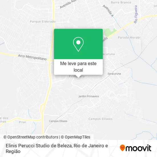 Elinis Perucci Studio de Beleza mapa