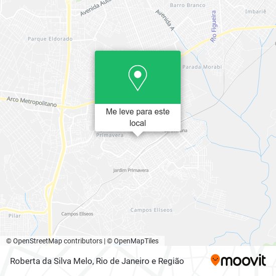 Roberta da Silva Melo mapa