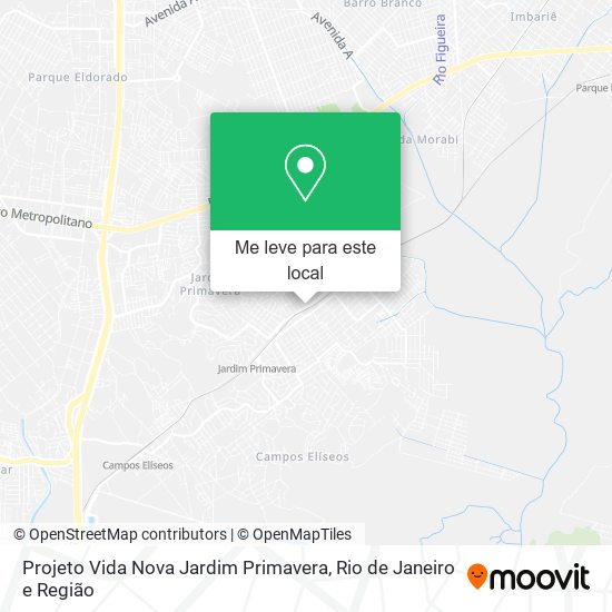 Projeto Vida Nova Jardim Primavera mapa