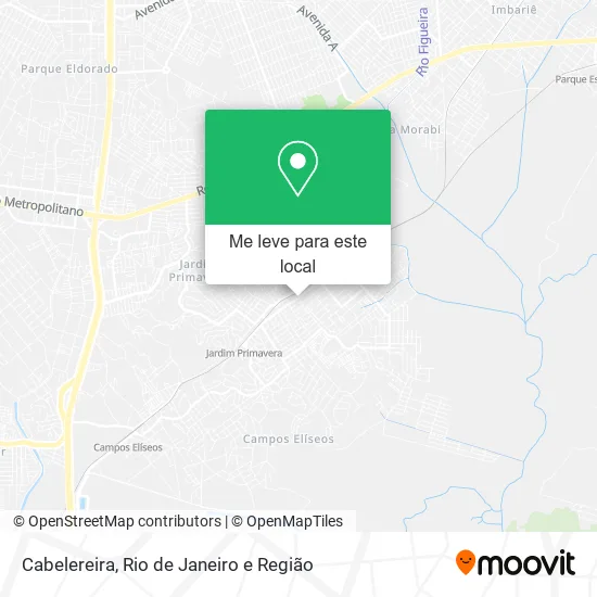 Cabelereira mapa