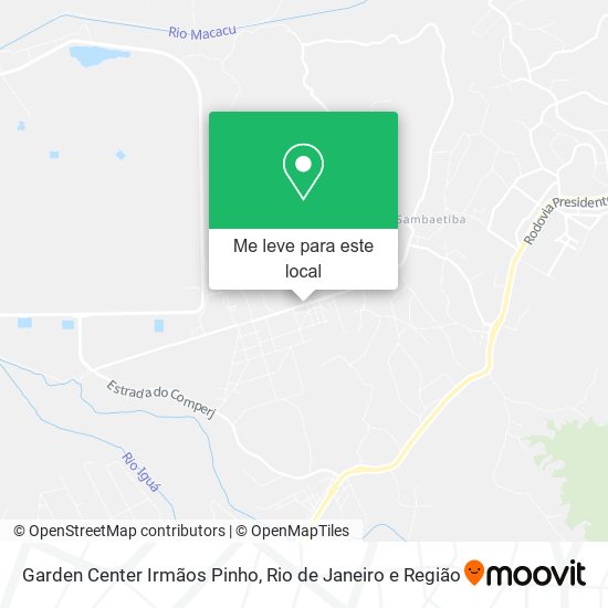 Garden Center Irmãos Pinho mapa