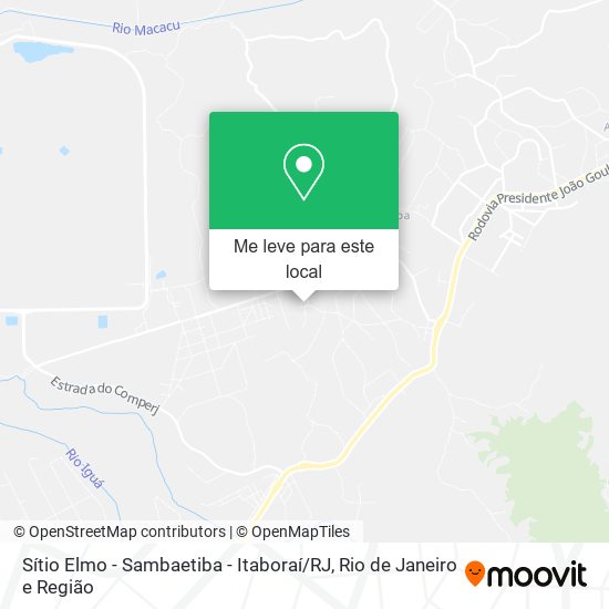 Sítio Elmo - Sambaetiba - Itaboraí / RJ mapa