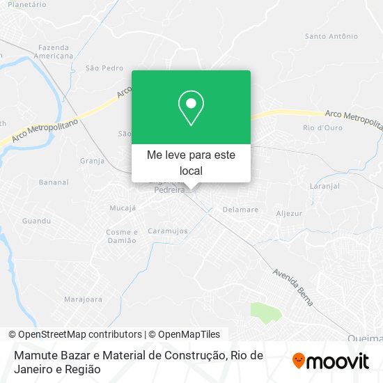 Mamute Bazar e Material de Construção mapa