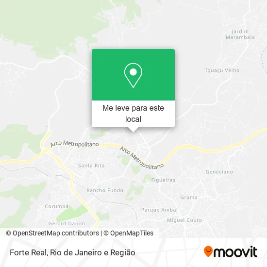 Forte Real mapa