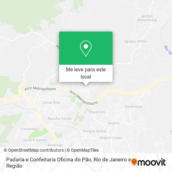 Padaria e Confeitaria Oficina do Pão mapa