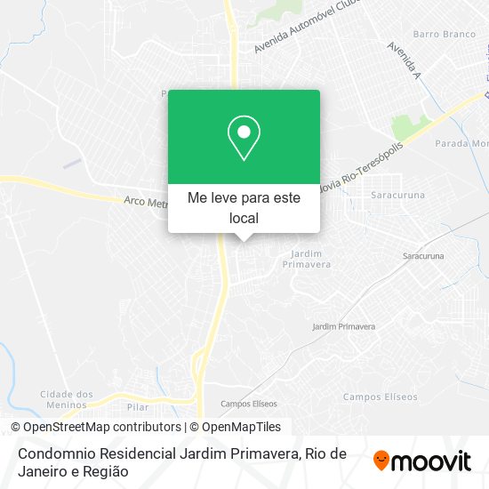 Condomnio Residencial Jardim Primavera mapa